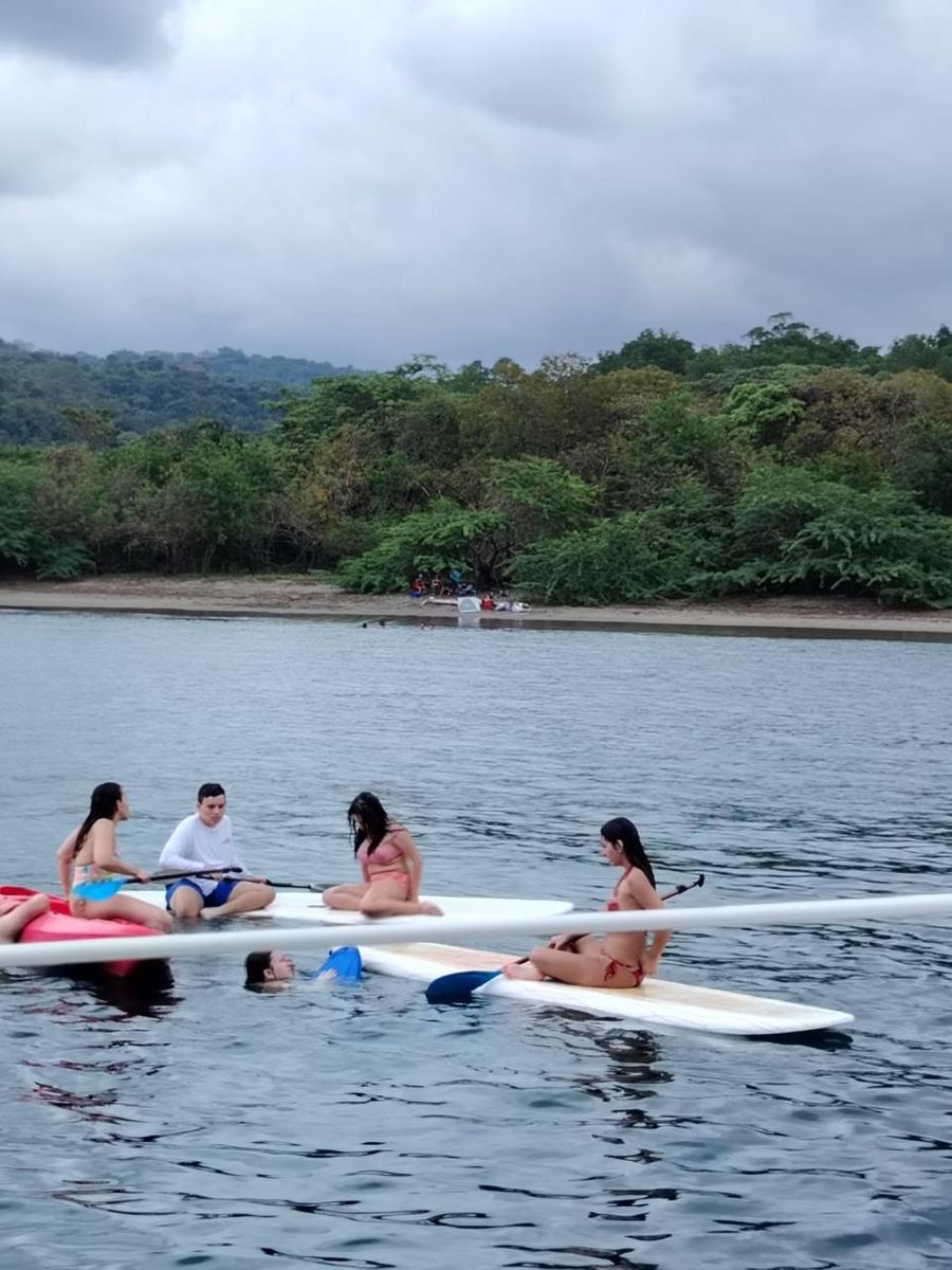 Paddleboards and kayaks at our secluded beach stop